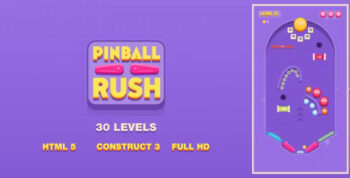 Pinball Rush - HTML5 Game (Construct3)