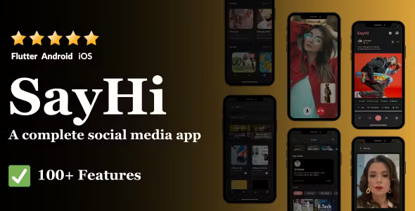 SayHi Social - (Timeline, chat, Live,Instagram,Reels,Facebook,Twitter,Threads, TikTok)