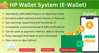 Smart E-Wallet [Versatile Advanced OpenCart E-Wallet System]