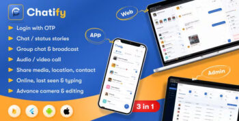 Whatsapp Clone Full Chat & Call App | Android & iOS Flutter app with Firebase Backend - Chatify