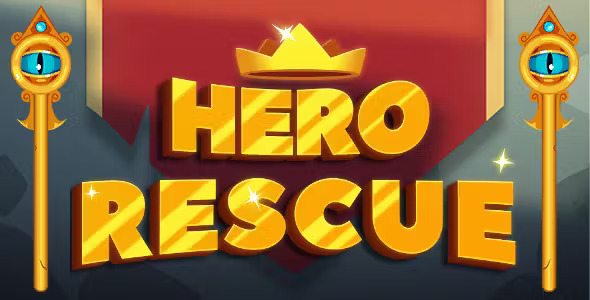 Hero Rescue: Pull The Pin - 100 Levels - HTML5 game - Construct 3 - C3p