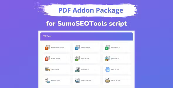 PDF Addon Package for SumoSEOTools