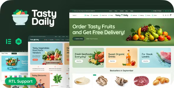 Tasty Daily - Grocery Store & Food WooCommerce Theme