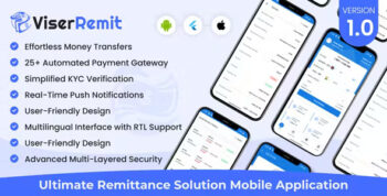 ViserRemit - Cross Platform Ultimate Remittance Solution