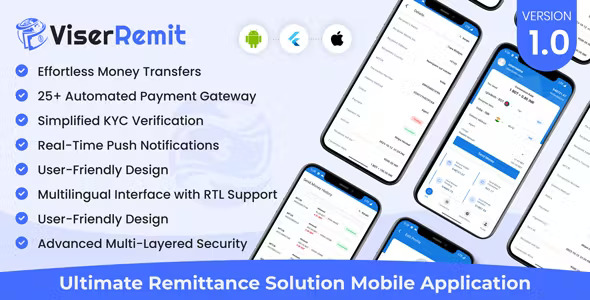 ViserRemit - Cross Platform Ultimate Remittance Solution