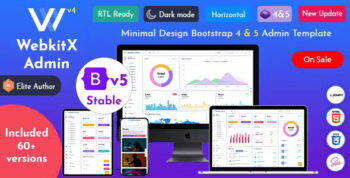 WebkitX Admin - Bootstrap 5 Admin Dashboard Template & User Interface