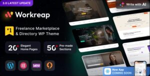 Workreap - Freelance Marketplace and Directory WordPress Theme