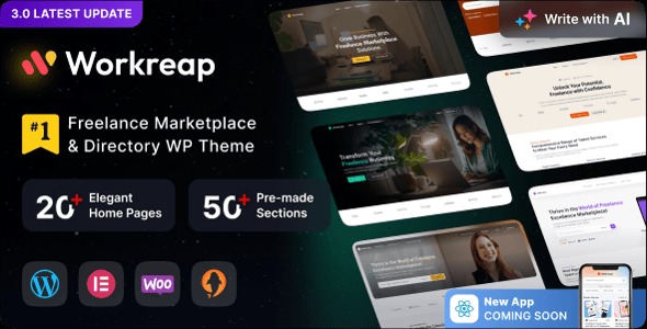 Workreap - Freelance Marketplace and Directory WordPress Theme