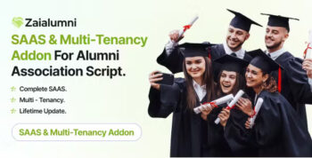 Zaialumni - Alumni Association SAAS With Multi-Tenancy Addon / Alumni Management Software
