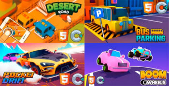 4 Racing Game in 1 - Construct 3 Racing Game Bundle