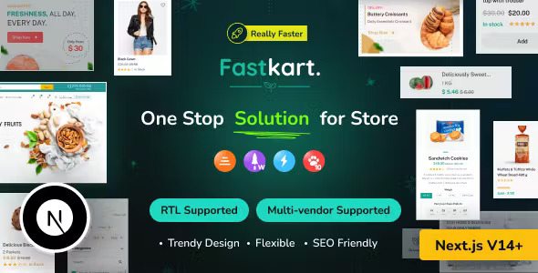 Fastkart - Multivendor Ecommerce with React Next JS & Laravel REST API