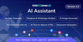 IntelliSense AI with SaaS - AI Writing Assistant,Chatbot WhatsApp and Telegram