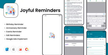 Joyful Reminders iOS App - Birthday Reminder - Anniversary Reminder - Event Reminder - Google AdMob