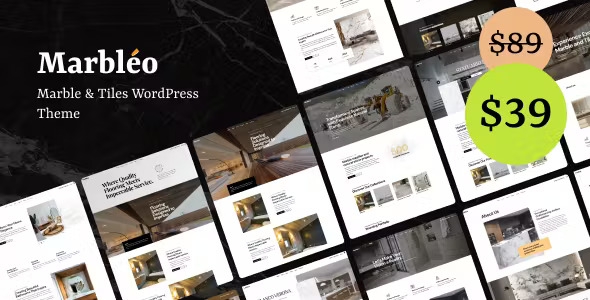 Marbléo - Marble & Tiles WordPress Theme