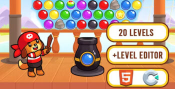 Pirates World Bubble Shooter HTML5 Game
