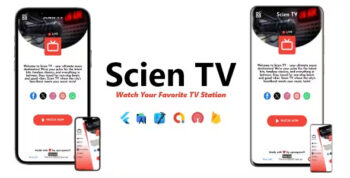Scien TV - Single Station TV App | ADMOB, ONESIGNAL, FIREBASE