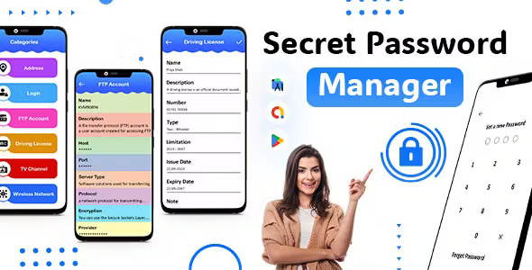 Secret Password Manager - Password Keeper - Password Safe - Save Password - PassCode Manager