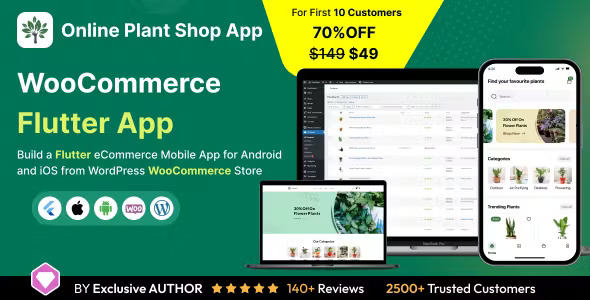 Seed2Plants App - Online Plant Store Flutter 3.x (Android, iOS) WooCommerce Full App | Shopping App