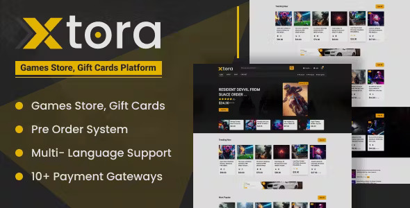 Xtora - Games and Gift Cards Seller with Preorder Management