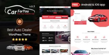 CarForYou - Automotive & Car Dealer WordPress Theme