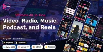 DTTube - Flutter YouTube Clone Video, Reels, Music, Podcast, Live Streaming App (Android, iOS, Web)