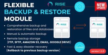Flexible Backup & Restore Module For RISE CRM