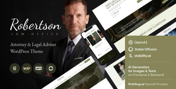 Law Office | Attorney & Legal Adviser WordPress Theme + RTL