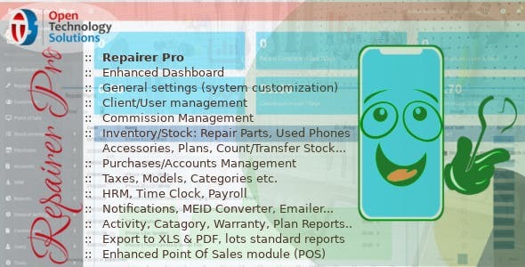 Repairer Pro v1.3 - Repairs, HRM, CRM & much more