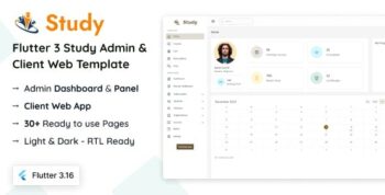 Study - Flutter Courses Admin & Client Template