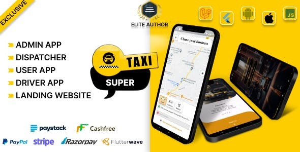 Tagxi Super – Taxi + Goods Delivery Complete Solution