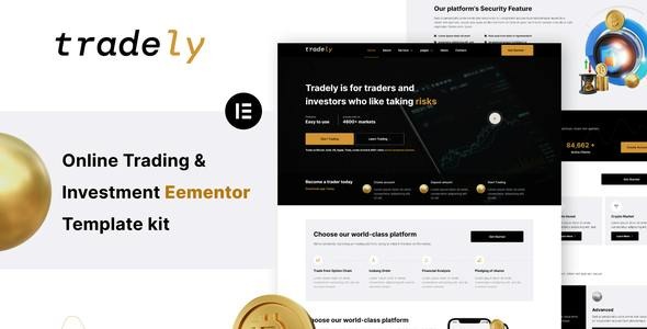 Tradely - Online Trading & Investment Elementor Template Kit