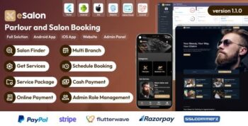 eSalon - Parlour and Salon Booking Full Solution