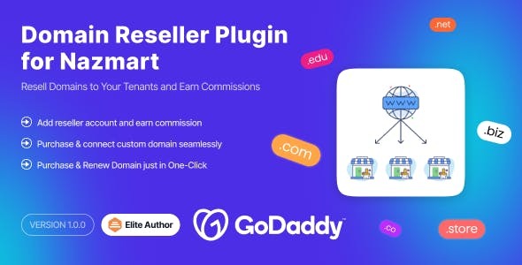 Domain Reseller Plugin - Nazmart Multi-Tenancy eCommerce Platform (SAAS)