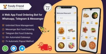 Restaurant Food Ordering Bot for WhatsApp, Telegram, Messenger (SAAS Based) – Foody Friend