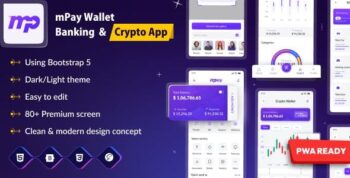 Mpay - E Wallet & Banking HTML Mobile Template