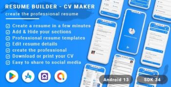 Resume Builder - CV Maker(Android 13 + SDK 34)