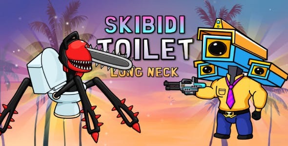 Skibidi Toilet: Long Neck - 100 Levels - HTML5 game - Construct 3 - C3p