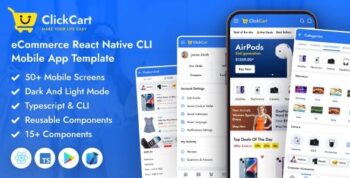 ClickCart - React Native CLI eCommerce Mobile App Template