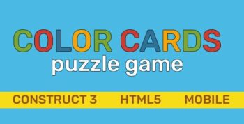 Color Cards puzzle. Construct 3. Html5 & Mobile (AdMob)