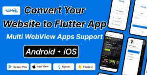 DTWeb – Convert Website to a Flutter App | Multi WebView Apps with Laravel Admin Panel
