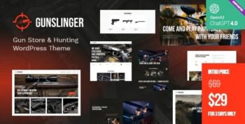 Gunslinger - Gun Store & Hunting WordPress Theme