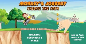 Monkey's Journey Game (Construct 3 | C3P | HTML5) Create The Path