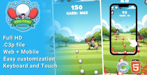 Ping Pong Prodigy - HTML5 Game Sport