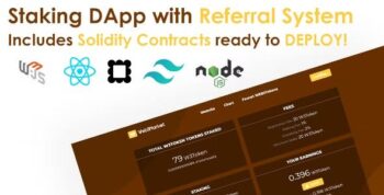 Staking Elixir Web3 with Referral System - React & Solidity