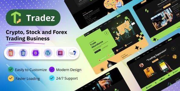 Tradez - Forex and Stock Broker WordPress Theme