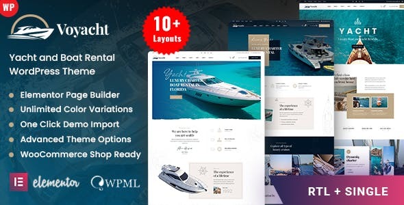 Voyacht - Yacht and Boat Rental WordPress Theme