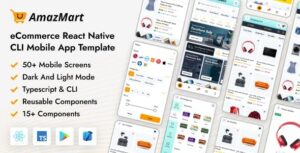 AmazMart - React Native CLI eCommerce Mobile App Template