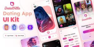 Dateville - Online Dating mobile App Template ( Bootstrap 5 + PWA )