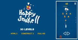 Happy Snake 2 - HTML5 Game (Construct3)