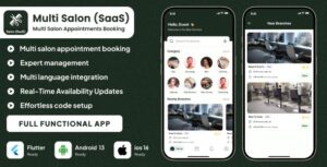 Multi Salon Appointment Booking System with Admin Panel | Flutter, Android, iOS